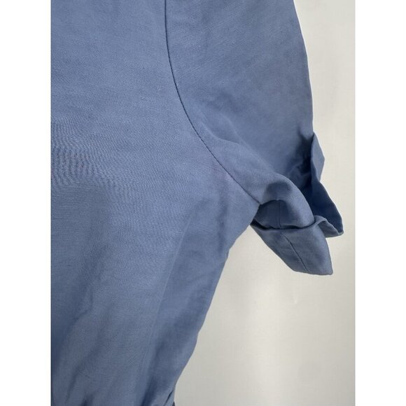 SANDRO Paty Wrap Effect Shantung Satin Midi Dress Women’s 6 Read - Picture 9 of 13